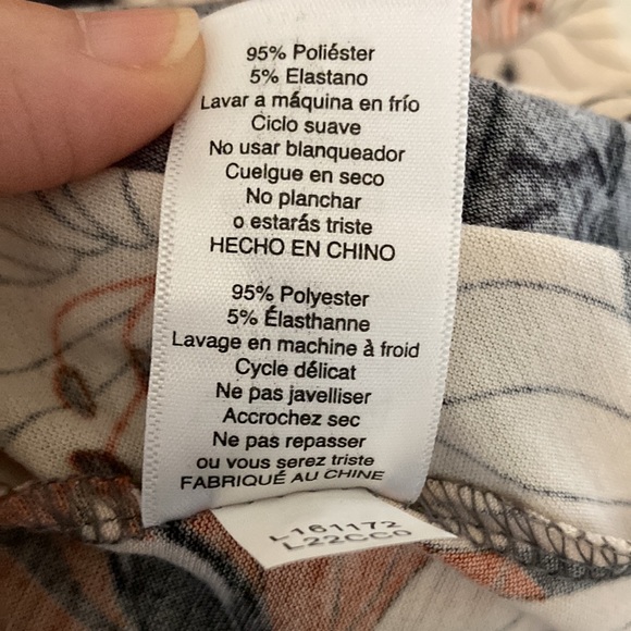 LuLaRoe Carly — rust, grey, black, cream floral - Picture 6 of 6